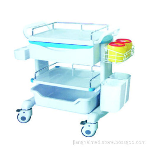 Hospital Surgical Trolley, Made of ABS Plastic and Aluminum Alloy
